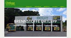 Desktop Screenshot of ortlepp-brennstoffe.de